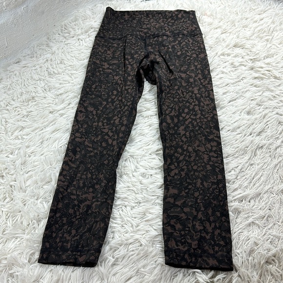 Lululemon Align Crop *21" Wild Thing Camo Brown Earth Multi - Picture 1 of 5